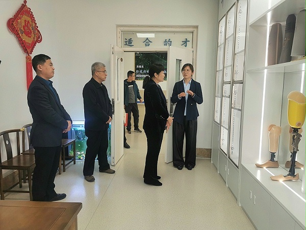 枣庄市残联党组书记、理事长朱景宜莅临恩德莱枣庄分公司考察调研