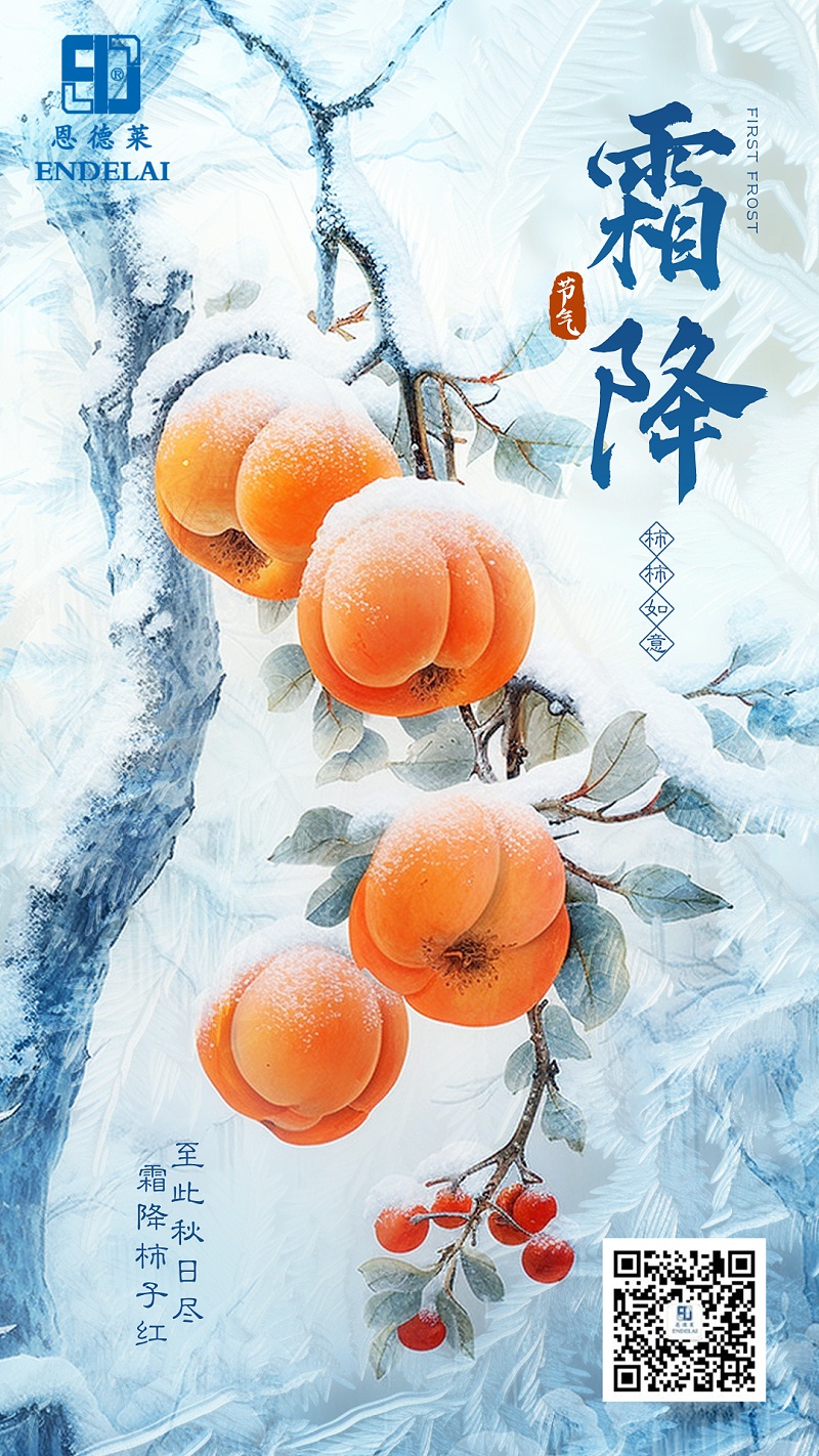 20241023_恩德莱2024年霜降节气海报