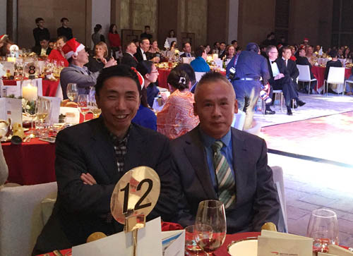 公司应邀参加英国商会举办的圣诞年度晚会