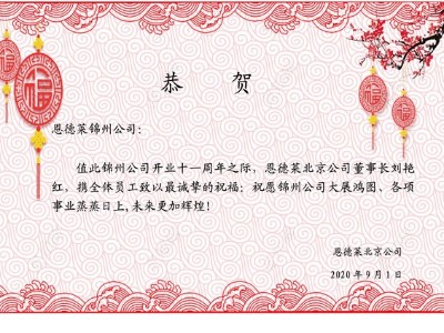 恩德莱锦州公司11周年庆