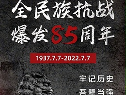 今天，全民族抗战爆发85周年 | 牢记历史，吾辈当强！